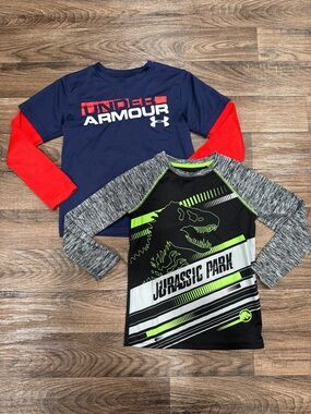 Under Armour and Jurassic Park Long Sleeve Shirts